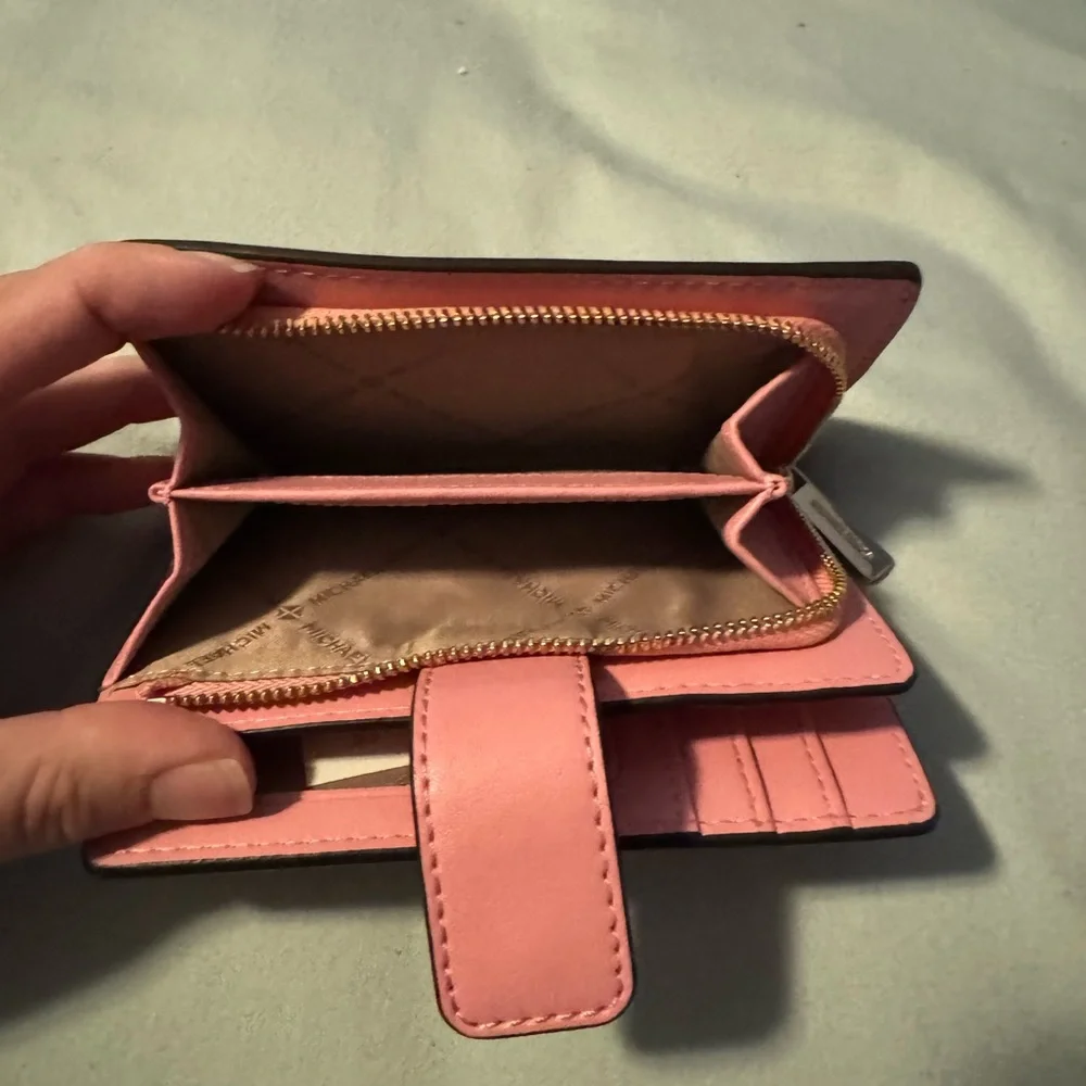 NWT Defect Michael Kors Pink Wallet